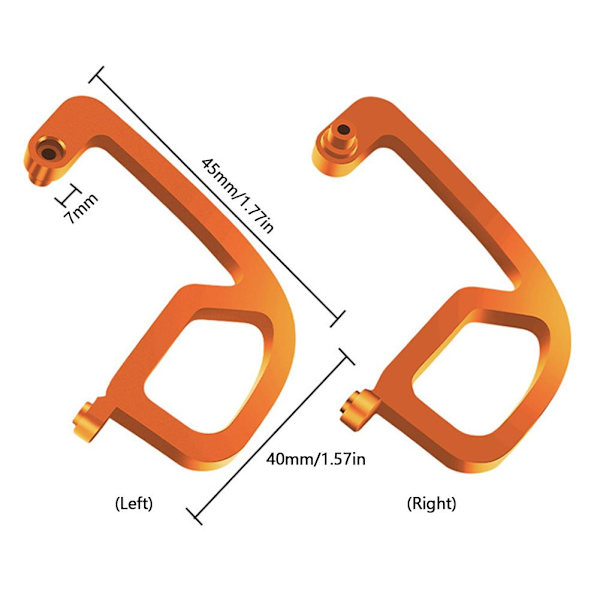 Gimbal-stötfångare i aluminiumlegering för dji Avata 2 Drone Anti-Collision Protector Fast Black 1pcs