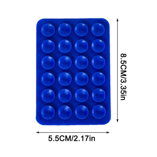 24 fyrkantiga sugkoppar Maskin silikon sugkoppar Lämplig Fo black 1pcs