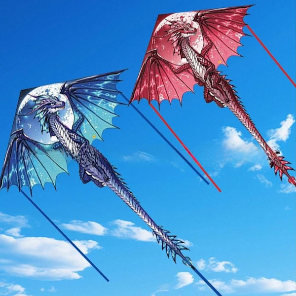 140 cm Tecknad Dinosaurie Drake med Linsnurra Flygande Barnleksak F4W7 100m line random color 1pcs