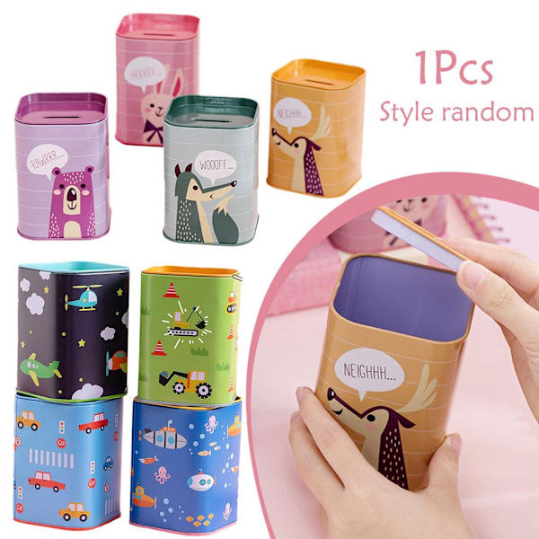 Tecknad Förvaringslåda Spargris Smyckeskrin Kotak Penyimpanan Kotak N9L9 cartoon 1pcs