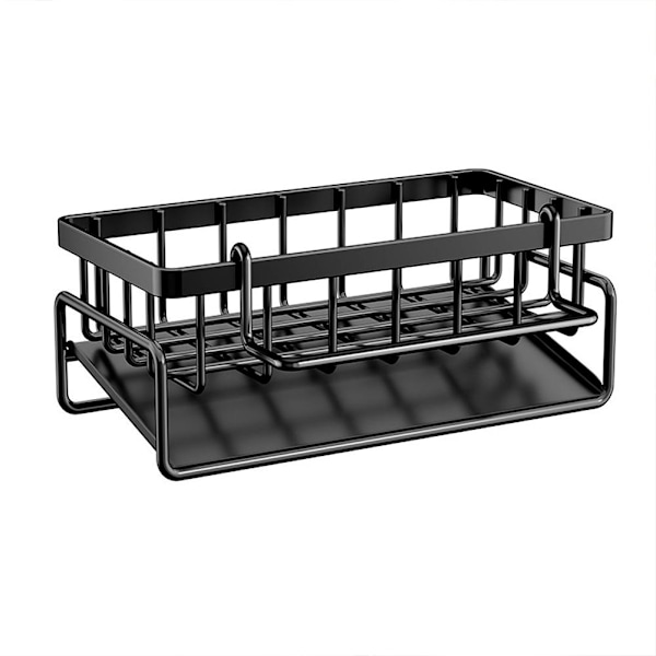 Diskställ för köksvask, korg, avloppsställ, disktrasehållare, organizer UK UKS Black 1pcs
