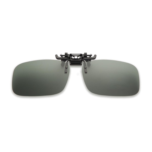 Unisex solglasögon Clip On Flip Up Driving Glasses Sun Mens Wom gray One-size