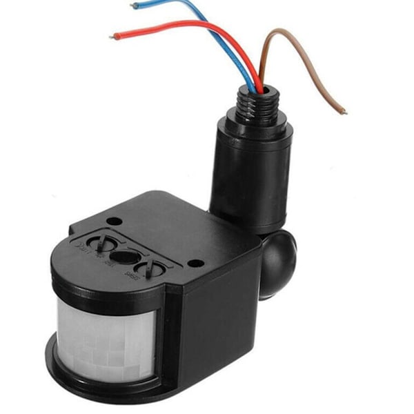 PIR Rörelsesensor Brytare Säkerhet Infraröd installera Lätt I8T4 180 white 85 to 265V