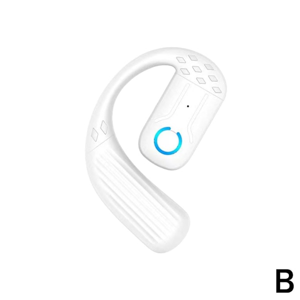 Inga In-Ear Hörlurar, Hängande Öra Bluetooth Headset Enkelt Öra B White 1 pcs