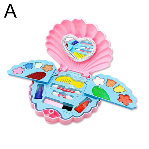 Sjöjungfru Skönhetskit för Barn Komplett Kosmetisk Set för Flickor med Smink {: ю< нг pink onesize