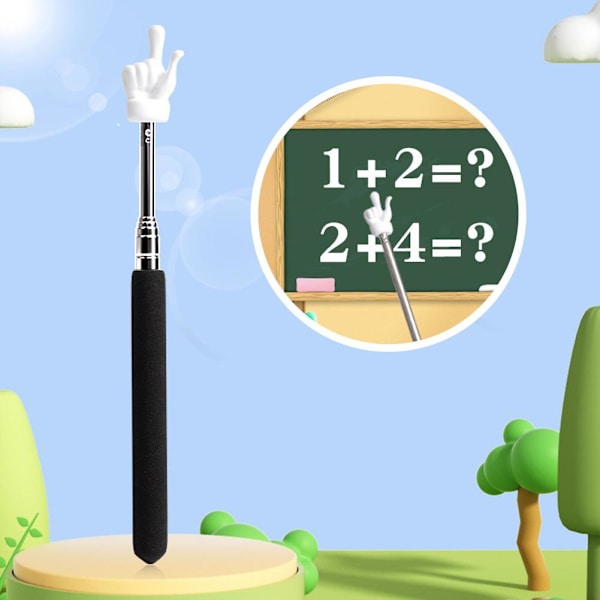 Teleskopisk lärarpekare, Mini Handpekare Finger Stick Pekare red one-size