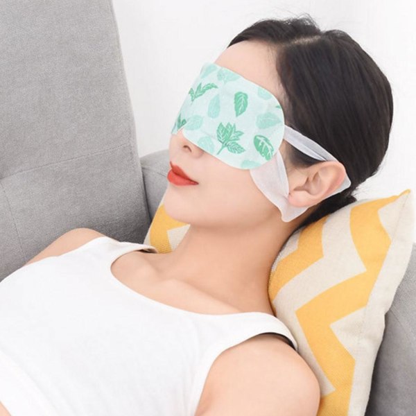 Varm ånga ögonmask för sovande ögon Massage Hot Compress Eye C blue 1pcs
