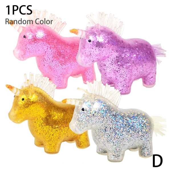 Unicorn Stressbollar Toy Läka ditt humör Unicorn Squeeze Toy Stre D One-size