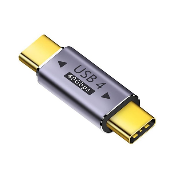 100W 40Gbps USB-C till USB-C-adapter Typ C Snabbladdningskonverter Female to Female one-size