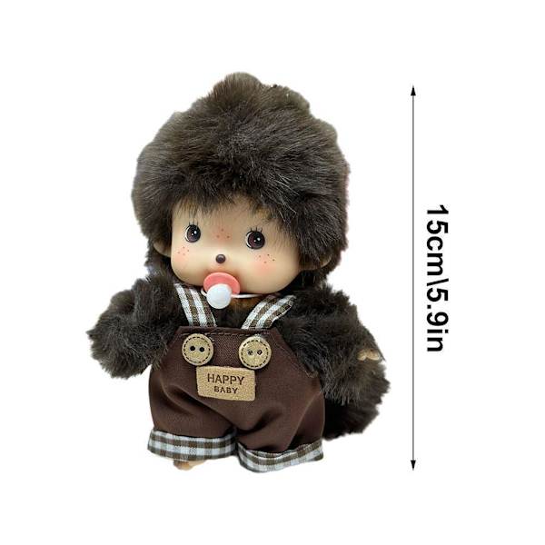 15 cm Plyschdocka Förskola Liten Gul Hatt Röda Barnpresenter Flickleksaker Docka Par Hatt J9U5 colorul rabbit 15cm