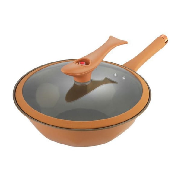 Miniatyrtryckkokare non-stick Easy Cleanup Wok Clay Pan 32 Ceramic Inner onesize