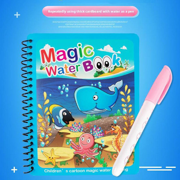 Barn Tidig Utbildning Leksaker Magisk Bok med Penna Vattenritning F ONE