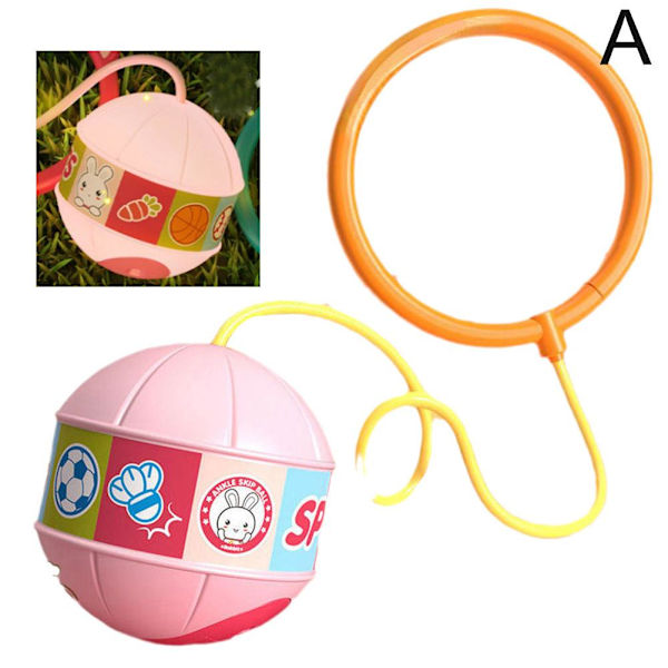 Kreativ lysande hoppboll utomhus träningsboll leksaker hoppboll pink with light one-size