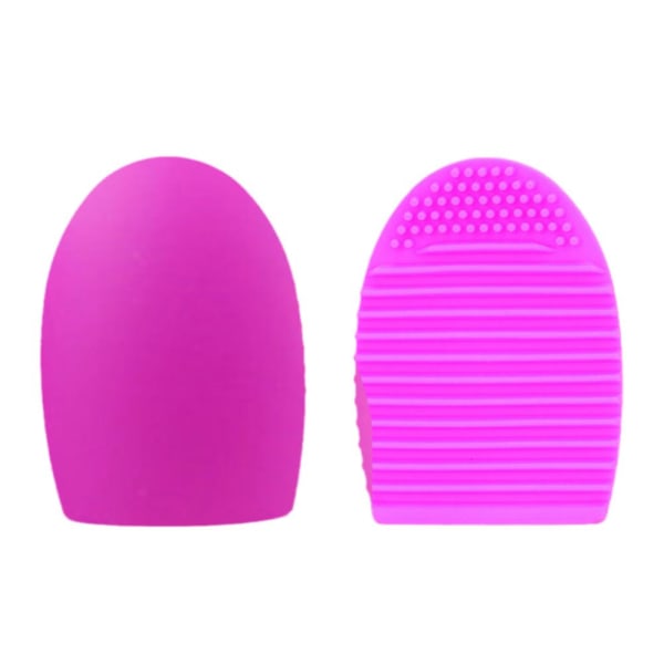 【TORSK】 Makeup Brush Cleaner Brush Ägg Silikon Material Skönhet var light purple 1pcs