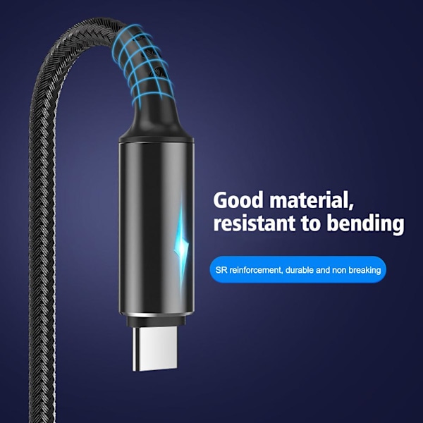 HFSAZJ Usbc Laddningskabel, Usb Till Usb c Kabel, Usb Till Typ purple 1.2m