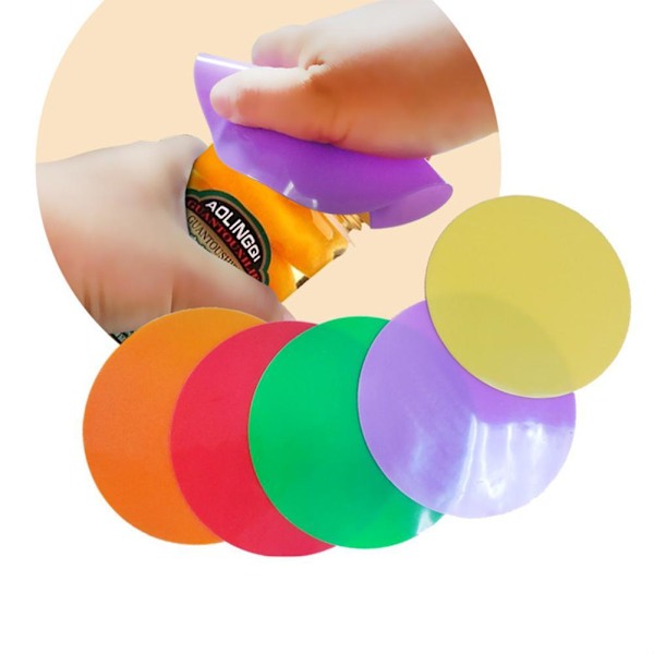 Burköppnare Gummi halkfri burk flaska lock greppöppnare pad grepp purple One-size