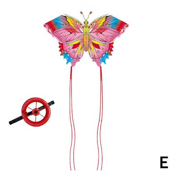 Drakflygning Fjärilsdrakar Nylon Tyg Utomhusleksaker Weifa Pink 10cm50m wire wheel
