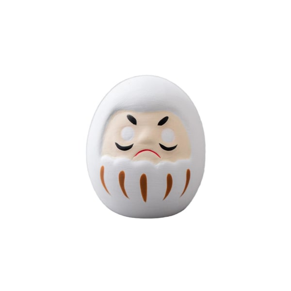 Japansk traditionell stil Daruma docka, staty prydnad kreativ yellow 1pcs