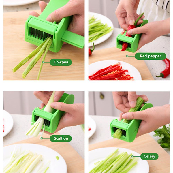 Yiokii Bönstrimlare, Bönstrimlare och Snittare, Rostfritt S  Green 1pcs