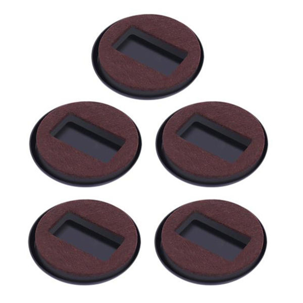 5 st kontorsstolar hjulstopp möbelhjul koppar lövträ F black round