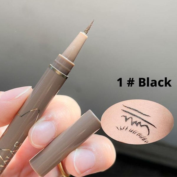 Långvarig Vattentät Smal Flytande Eyeliner Penna Färg Penna Svart Eyeliner Brun T5n0 Brown 1pcs