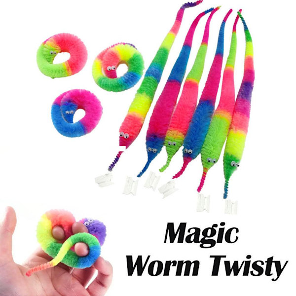 Magisk Mask Twisty Larv Sjöhäst Alv Magisk Rekvisita Svängande och rörlig sjöhäst barnleksak random one-size
