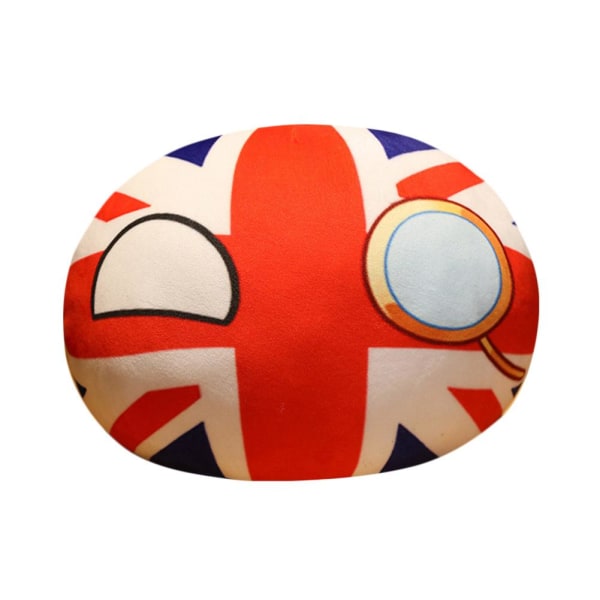 10 cm Polandball plyschdockor, Countryball Ussr Usa Country Ball S F one-size