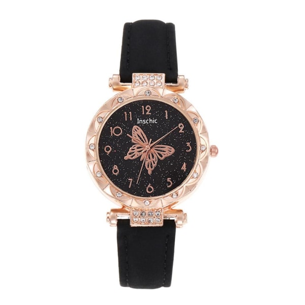Fashionabla och minimalistiska watch Butterfly Digital watch Brown One size