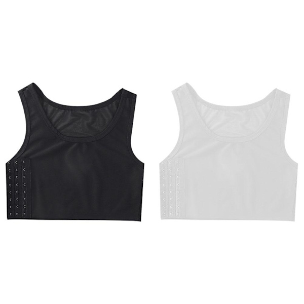 Tjejers Wrap Chest Bra Sportväst Korsett Underkläder För Kvinnor Stud black XXL