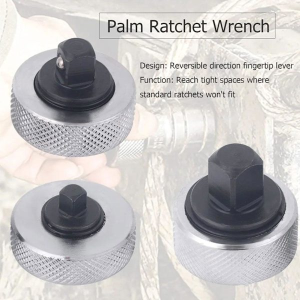 RYGRZJ Tumhjulspärrnyckel, Mini Tumhjulspärrdrivsats, Halkfri Handflatepärr Ergonomisk Nyckel Vändbart Spärrhuvud Återanvändbart As shownD 3pcs
