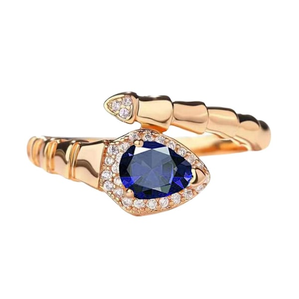 Orm Drop Ring Dam Mode Vattenring Fri Storlek Mångsidig Ri Blue 1pcs