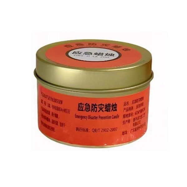 Nödljus Bulk, 26-30 timmars lång brinnande överlevnadsljus OrangeB 80g 10pcs