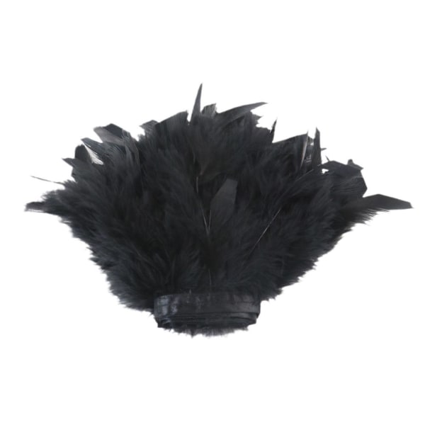 Fjädermanschett Snäpp Armband Fjäder Wrap Manschett handledsskydd Armband black one-size