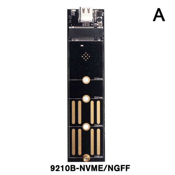 M.2 till USB 3.1 Typ C omvandlarkort SATA/NVME för 2230 2240 22 9210B NVME/NGFF