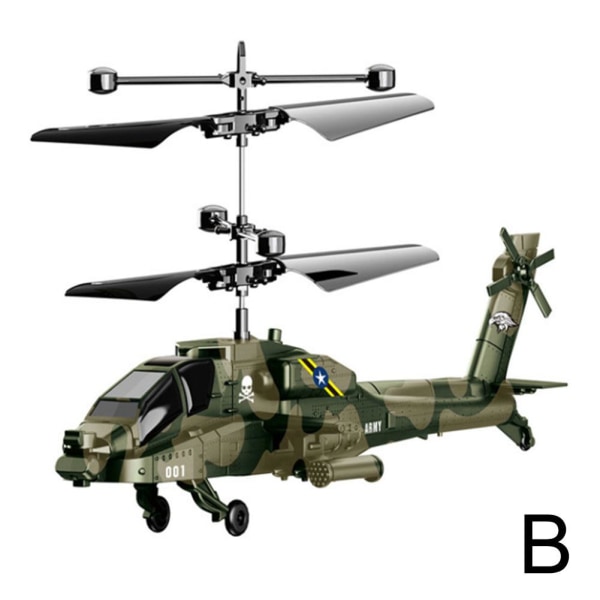 Fjärrkontroll Helikopter Elektrisk Sensor Infraröd Induktion Heli Camouflage green 18*11cm