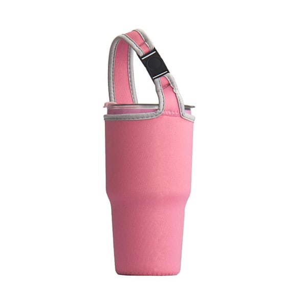 Tumbler Väska Isolerad Mugg Hängare Flaska Skyddsfodral För 30OZ Isbar Mugg Mugghållare E0V2  Pink 1pcs