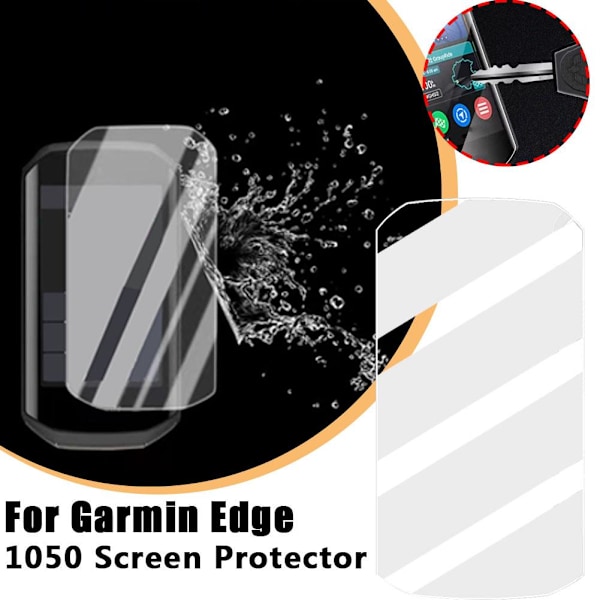 Härdat glasskärmskydd för Garmin Edge 1050 Tillbehör UK LAGER