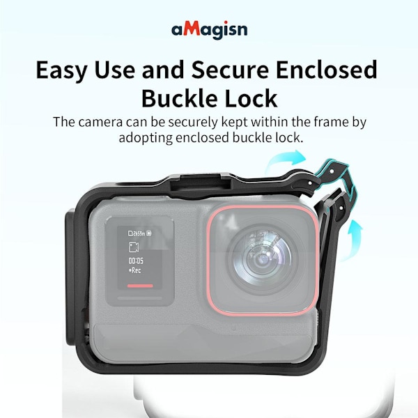 Skyddande hölje för Insta360 Ace Pro / Ace Metal Bezel blackB For Insta360 Ace