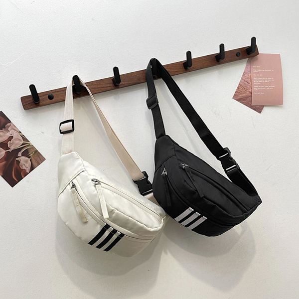 Ins Style Nischdesign Bröstväska Herr Messenger Bag Dam Midja Fritid Japanskt Märke J7R3 White One size