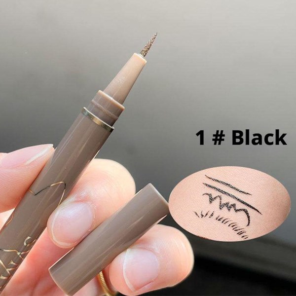 Långvarig Vattentät Smal Flytande Eyeliner Penna Färg Penna Svart Eyeliner Brun T5n0 Brown 1pcs