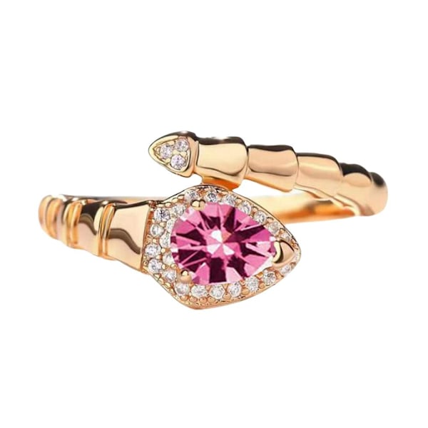 Orm Drop Ring Dam Mode Vattenring Fri Storlek Mångsidig Ri Pink 1pcs