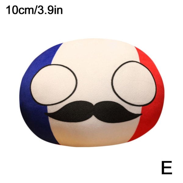 10 cm Polandball plyschdockor, Countryball Ussr Usa Country Ball S E one-size