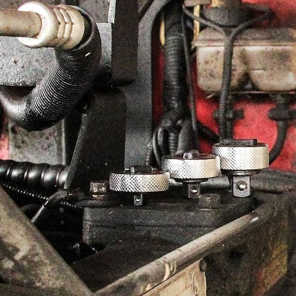 RYGRZJ Tumhjulspärrnyckel, Mini Tumhjulspärrdrivsats, Halkfri Handflatepärr Ergonomisk Nyckel Vändbart Spärrhuvud Återanvändbart As shownC 1/4