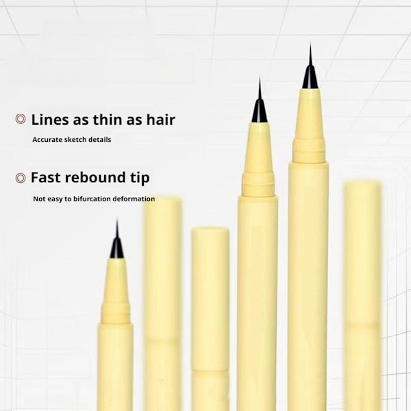 Ultrafin Eyeliner Slim Flytande Långvarig Vattentät Eyeliner Snabbtorkande Mjuk U8r0 02 # Brown 1.5ml