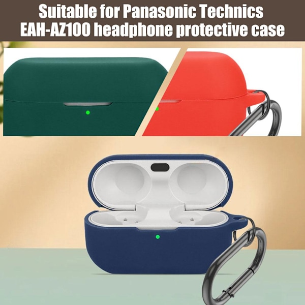 Fodral för Technics EAH-AZ100 Hörlursskydd Repskydd green  EAH