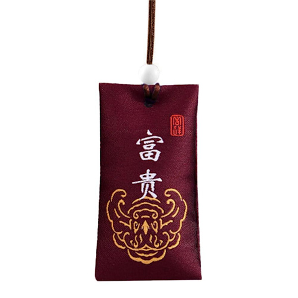 Andligt salt med påse, buddhistiskt andligt salt-påse halsband Wisdom One size