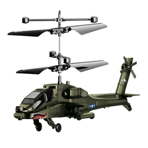 Fjärrkontroll Helikopter Elektrisk Sensor Infraröd Induktion Heli Camouflage green 18*11cm