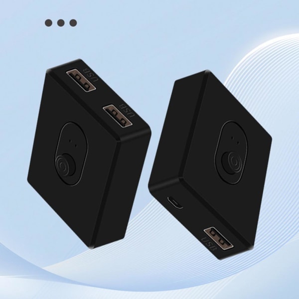 KVM Switch HDMI 2 Port Box, USB Selector för 2 datorer Dela K usb3.0 one-size