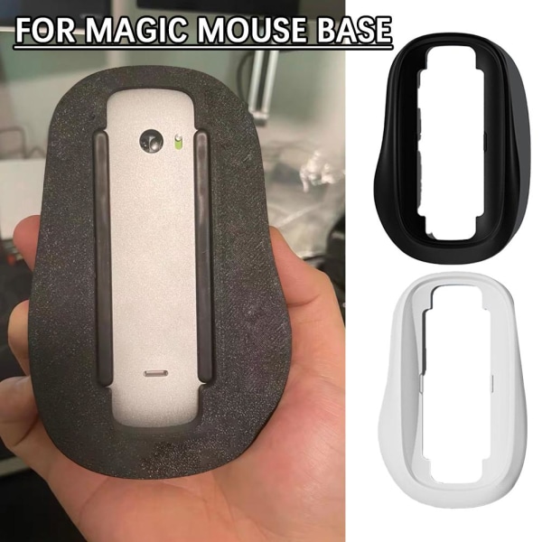 Trådlös laddningsbas för Magic Mouse 2 Öka höjd Ergonom black For magic mouse 1/2/3