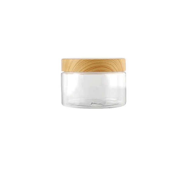 TAOYUN Tomma transparenta plastflaskor med trälock TransparentE 800ml